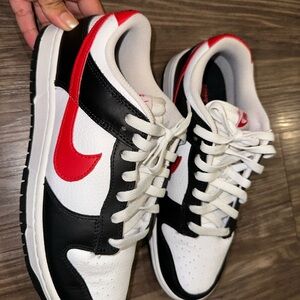 Nike Dunks Black and Red